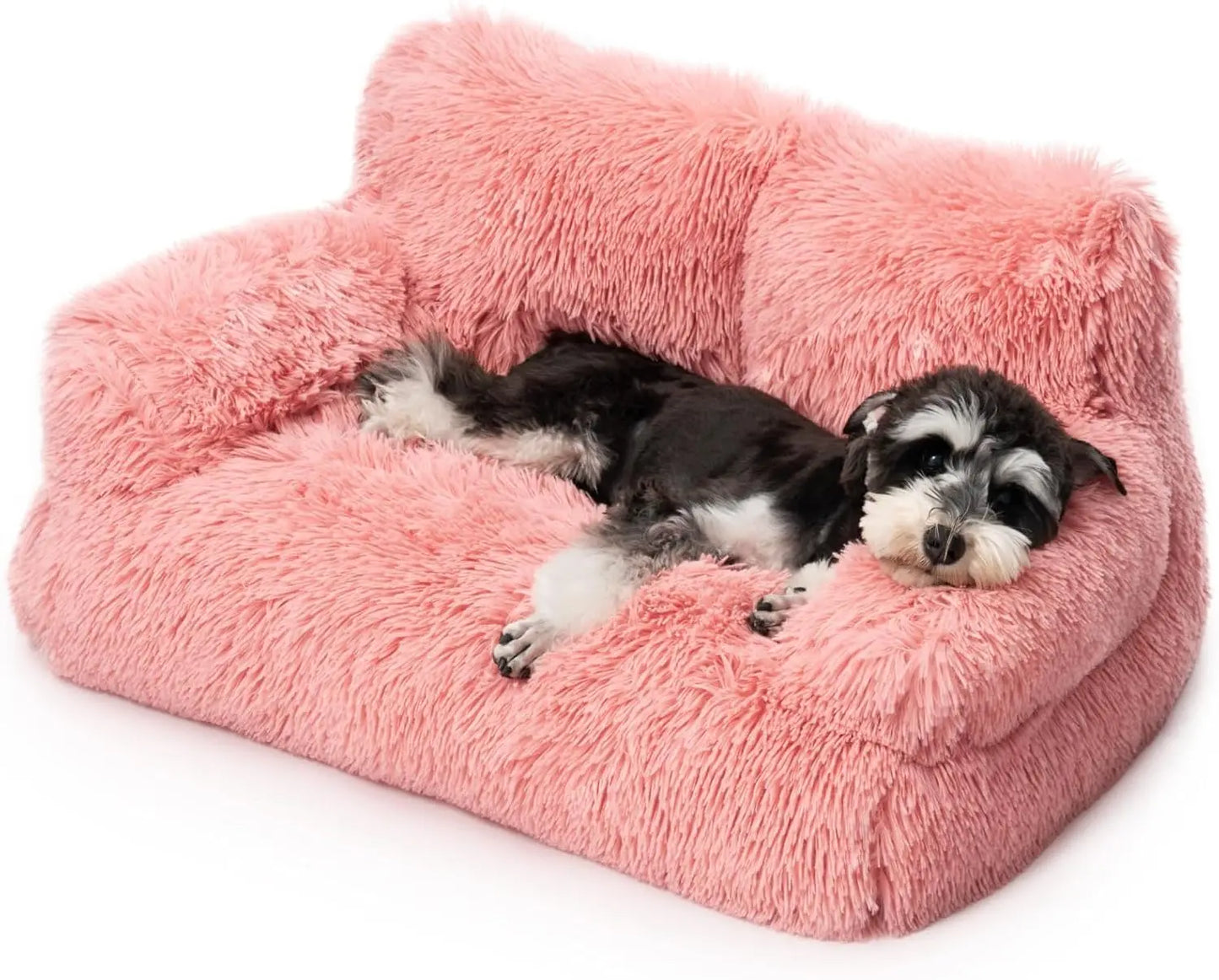 Mewoo Dog Couch Leather Bed With Removable Washable Cover